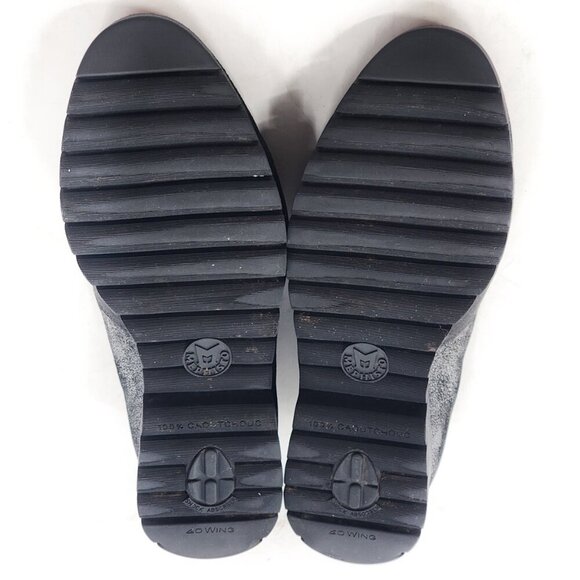 MEPHISTO Loriane Black Sparkly Leather Slip-On Loafers Wedge Heel - Picture 10 of 10